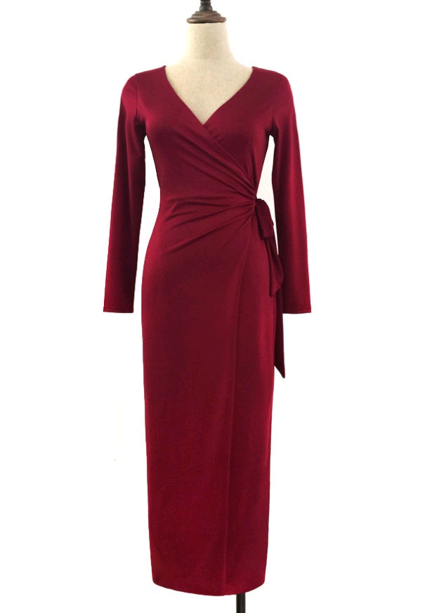 Svelte V-Neck Tie Dress - Image 5