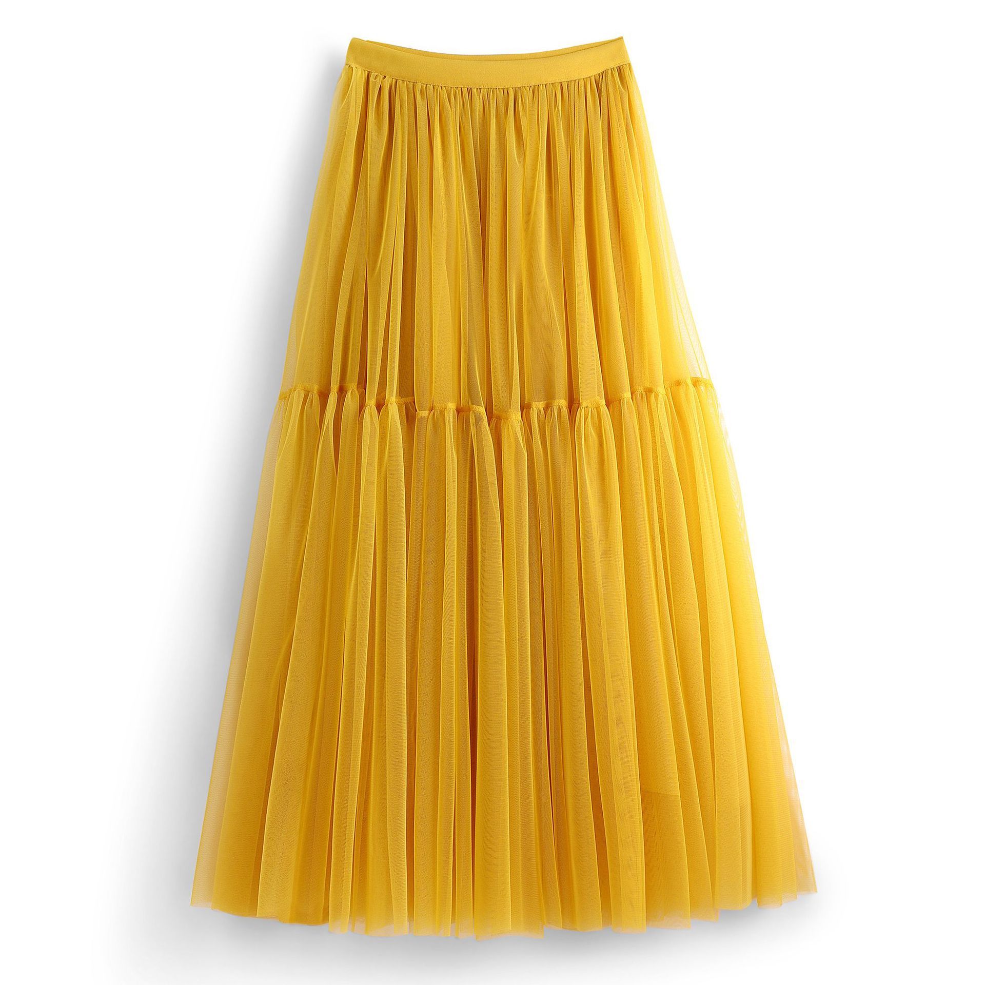 Puffy High-Waist Swing Skirt - Image 3