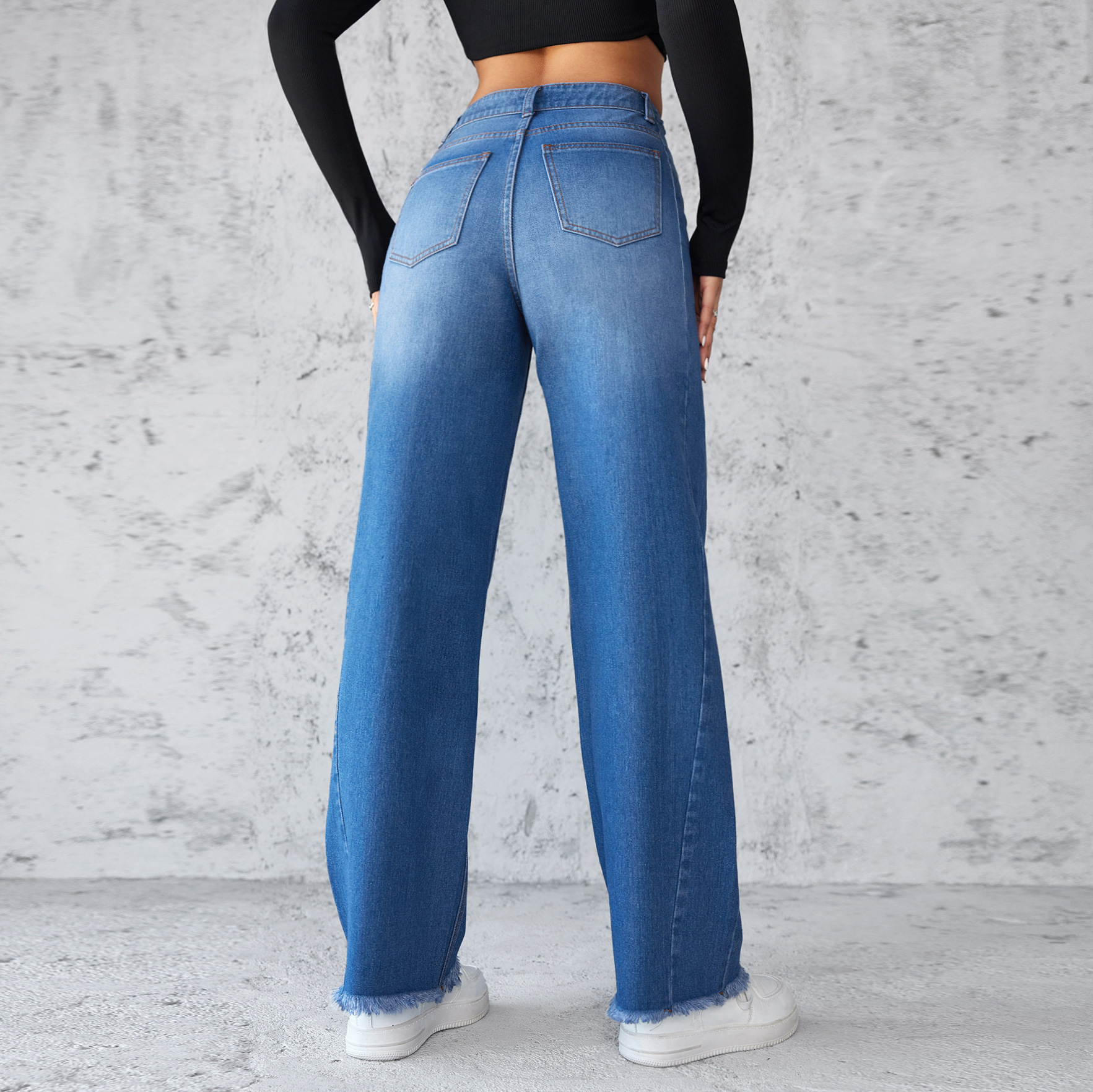 High-Waist Wide-Leg Jeans for Women - Image 2