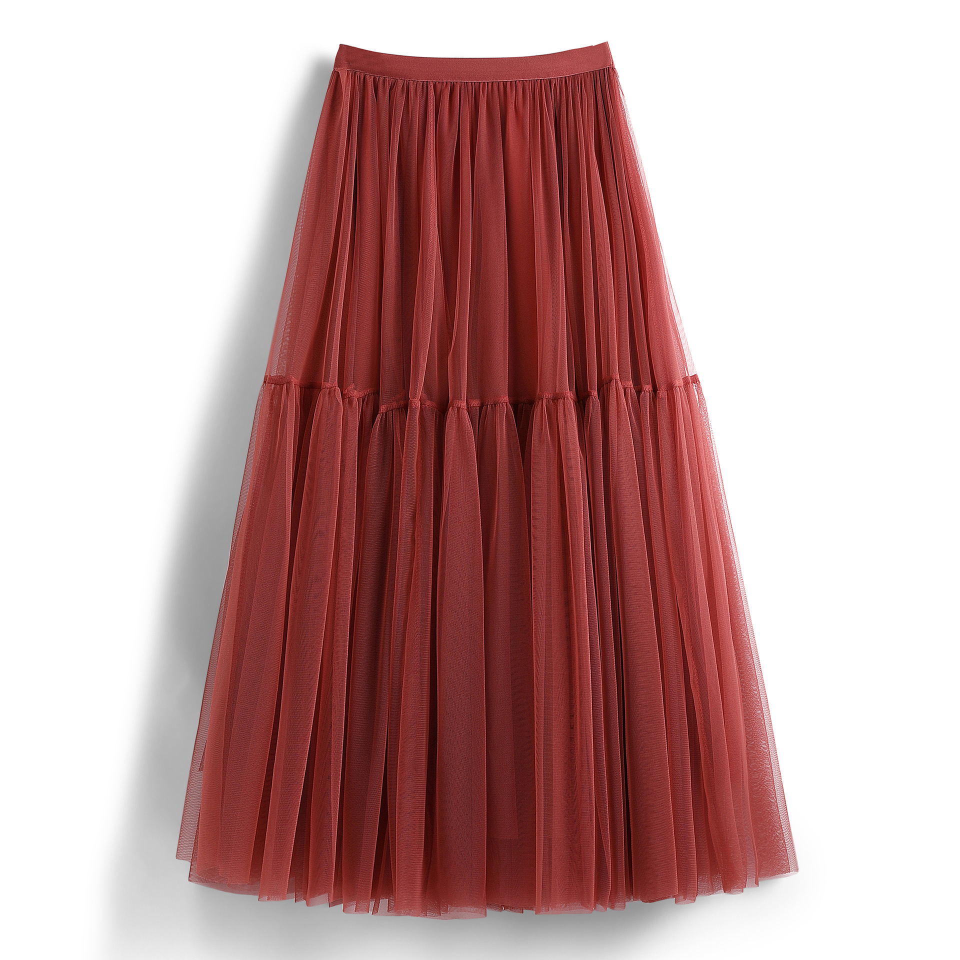 Puffy High-Waist Swing Skirt - Image 2