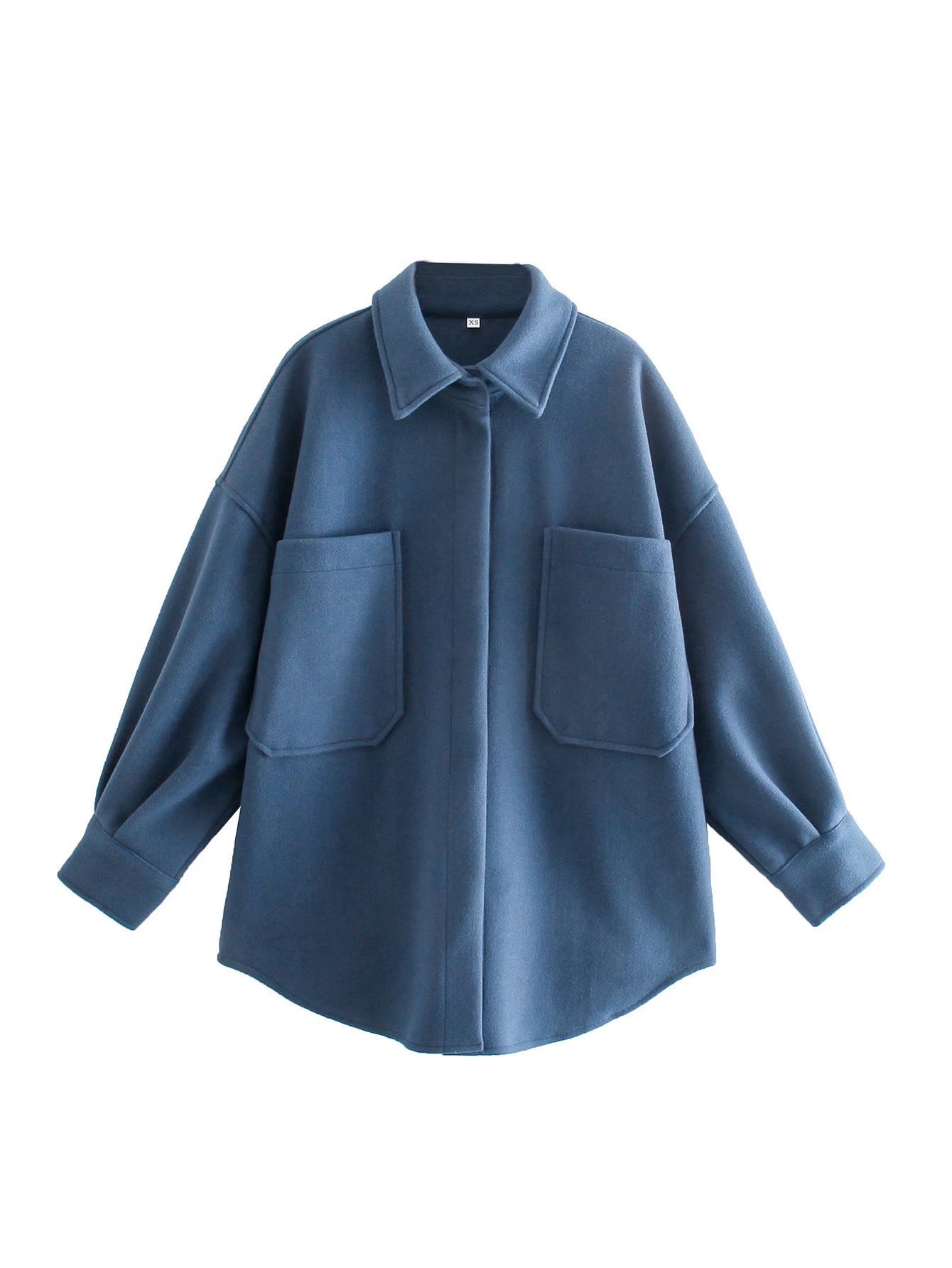 Vintage Woolen Shirt Coat, Spring/Winter - Image 4