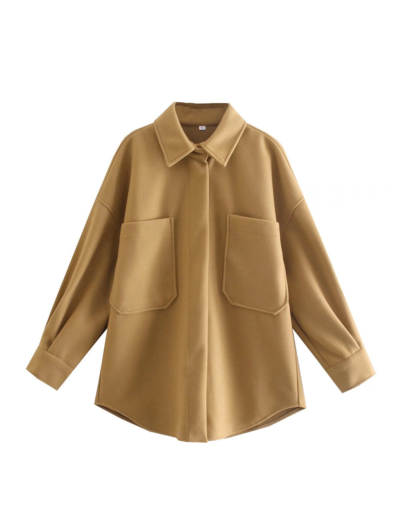 Vintage Woolen Shirt Coat, Spring/Winter - Image 8