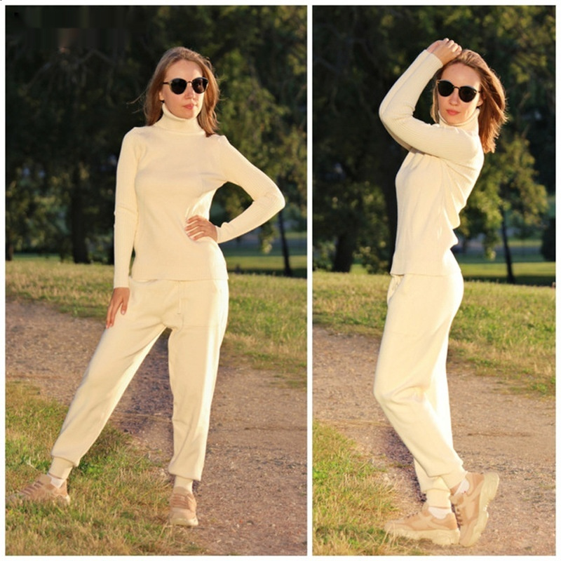 Women's Thermal Knit Sweater & Pants Set - Image 6