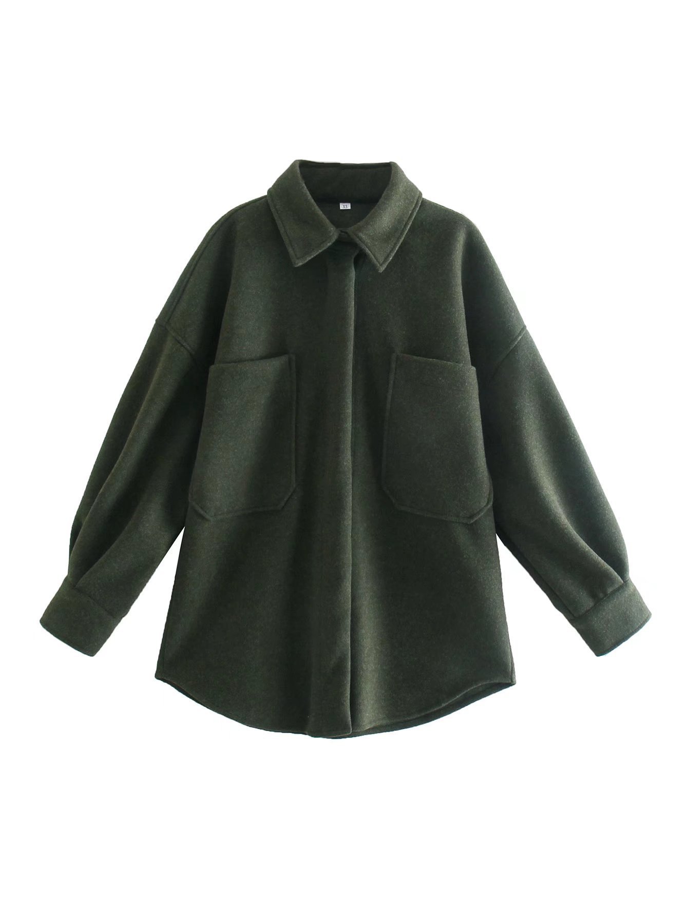 Vintage Woolen Shirt Coat, Spring/Winter - Image 10