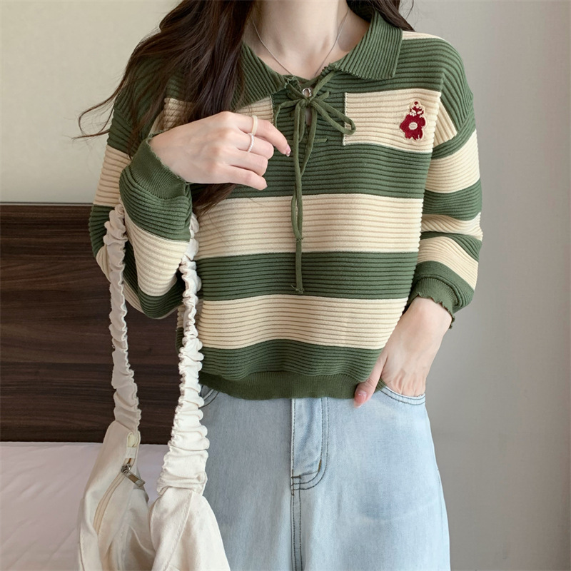 Women's Autumn Striped Top - Image 6