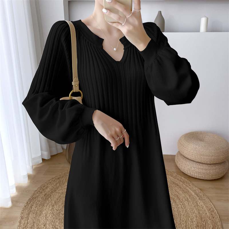 Plus Size Long Sweater Dress - Image 4