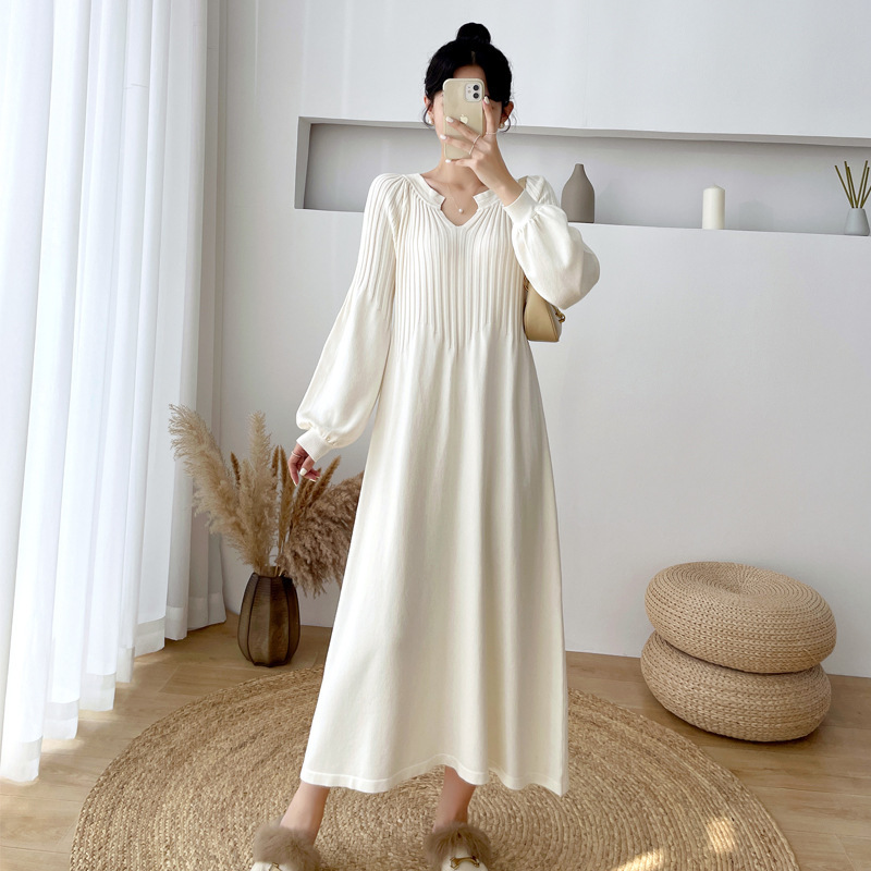 Plus Size Long Sweater Dress - Image 3