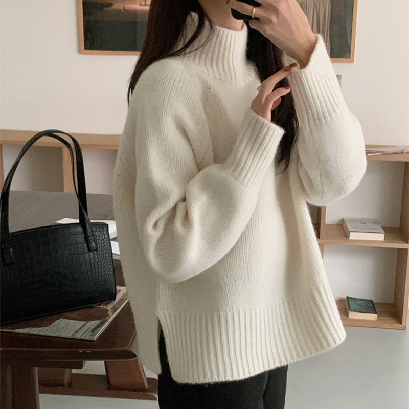 Women's Half High Collar Sweater - Image 3