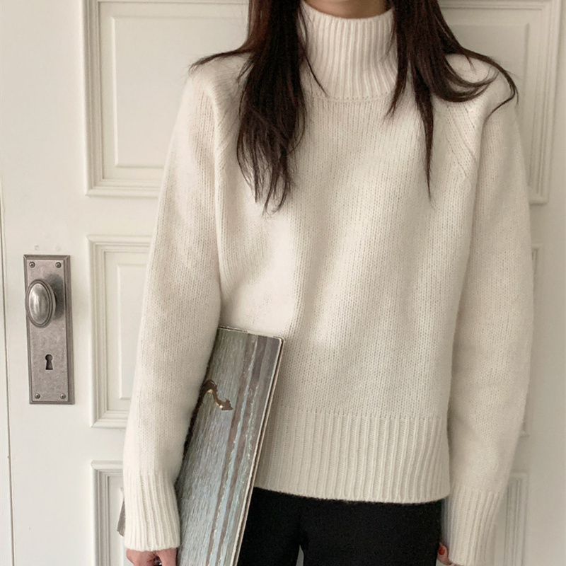 Women's Half High Collar Sweater - Image 5