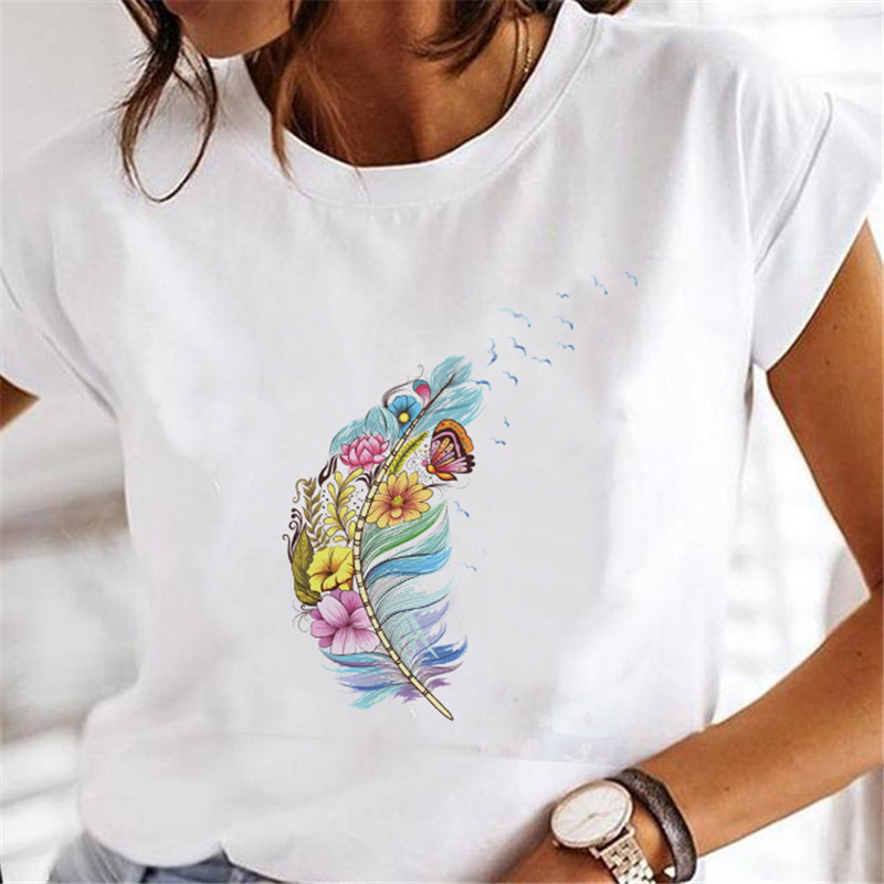 Women's Dandelion Print T-Shirt - Image 4
