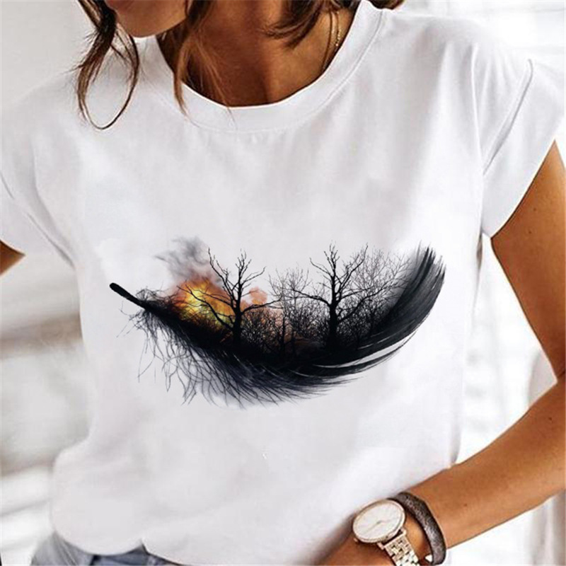 Women's Dandelion Print T-Shirt - Image 7
