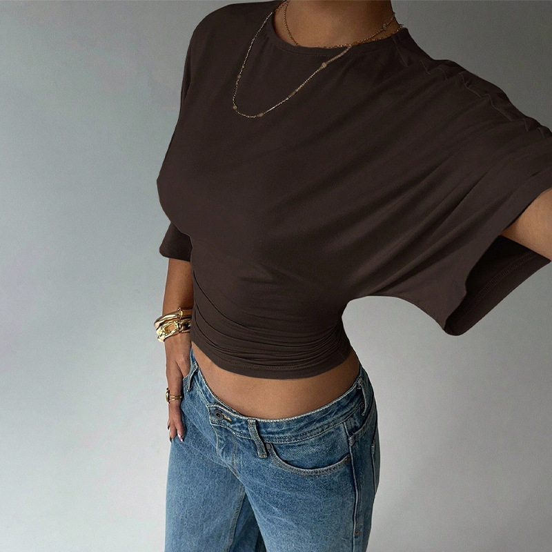 Women’s Solid Crop T-Shirt - Image 4